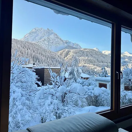 Apartment Im Chasa Stefania, Bergblicktraum Mit Garten Und Sauna