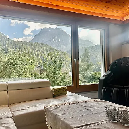 Im Chasa Stefania, Bergblicktraum Mit Garten Und Sauna Apartment Scuol