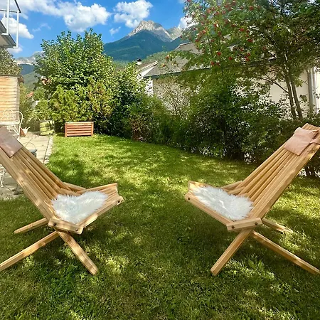 Apartment Im Chasa Stefania, Bergblicktraum Mit Garten Und Sauna Scuol